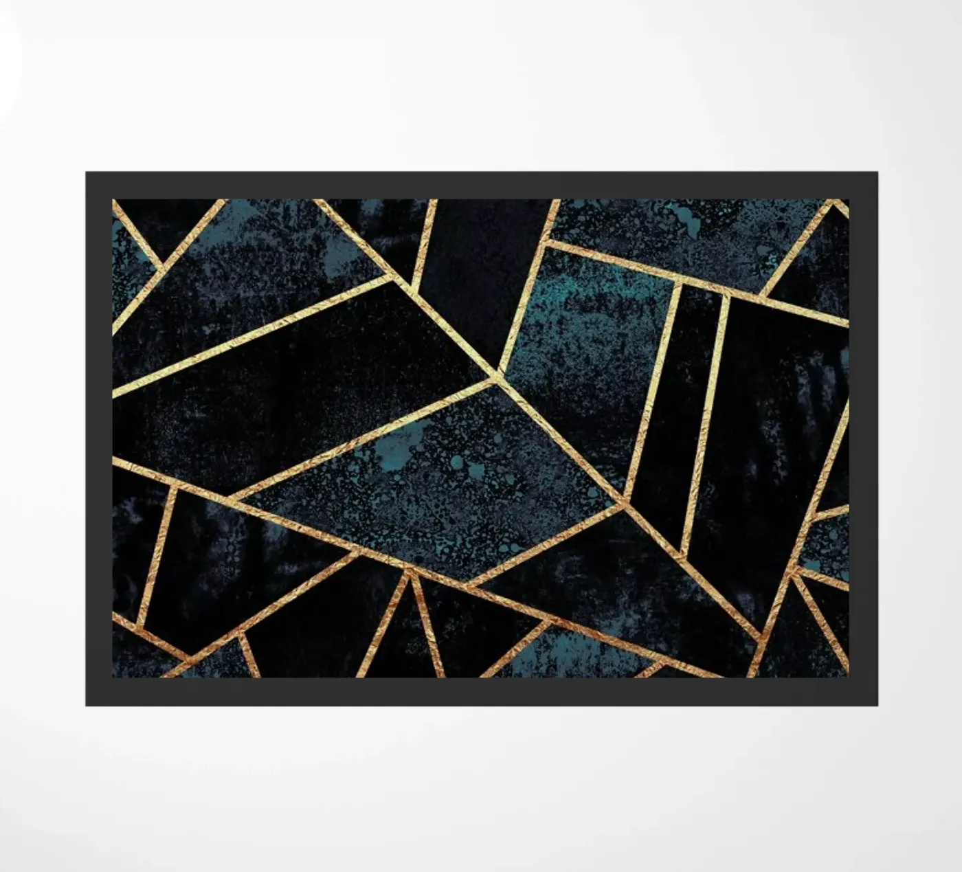 Deep Teal Stone doormat by Elisabeth Fredriksson
