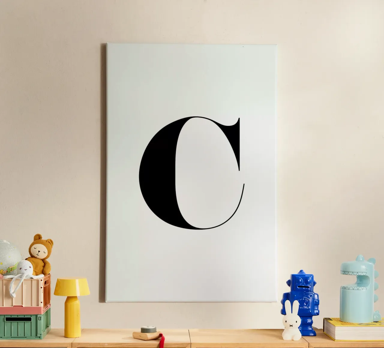 C canvas van Mottos by Sinan Saydik