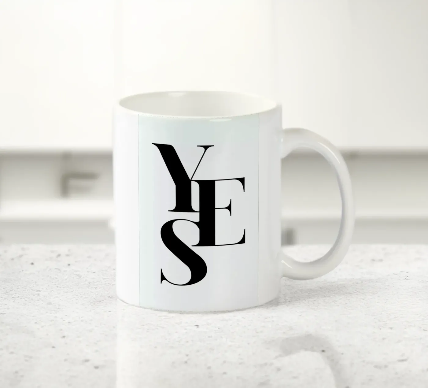 Yes 2 ceramic mug by Froilein Juno