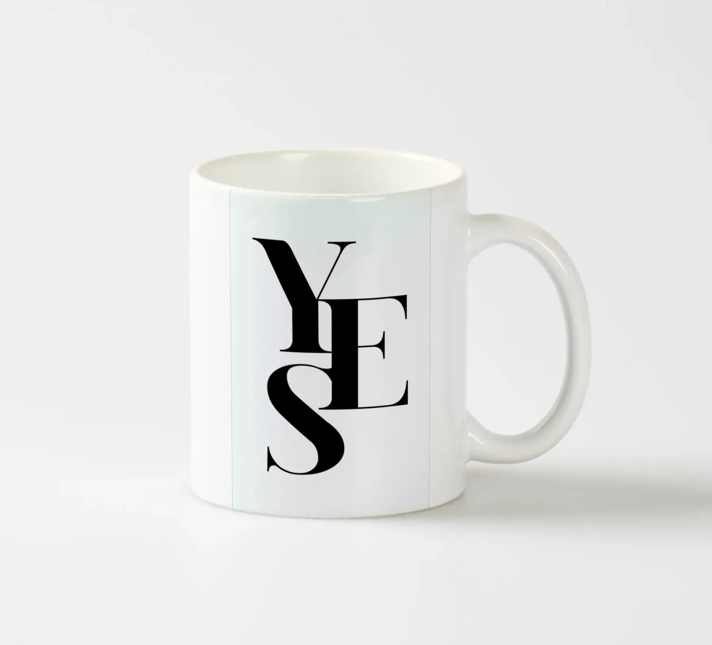 Yes 2 ceramic mug by Froilein Juno