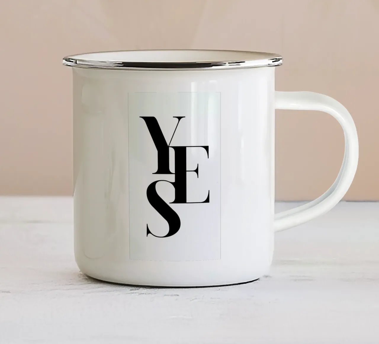 Yes 2 taza de esmalte de Froilein Juno