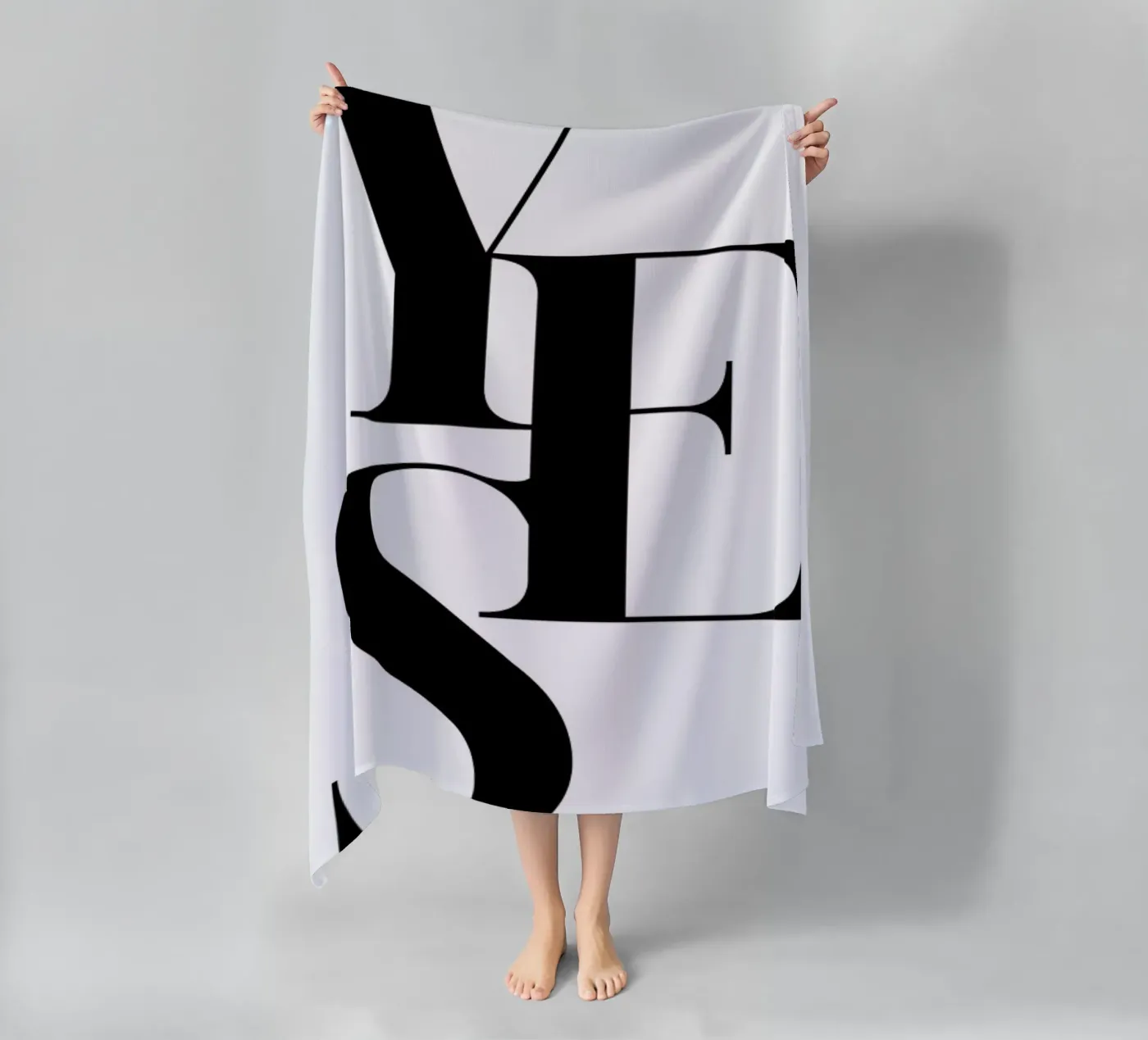 Yes 2 beach towel by Froilein Juno