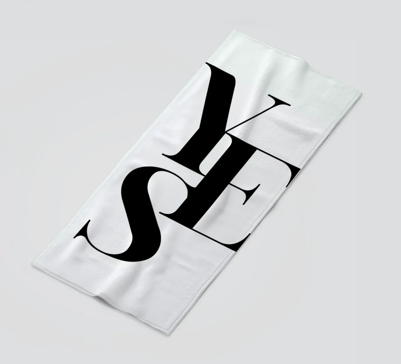 Yes 2 beach towel by Froilein Juno