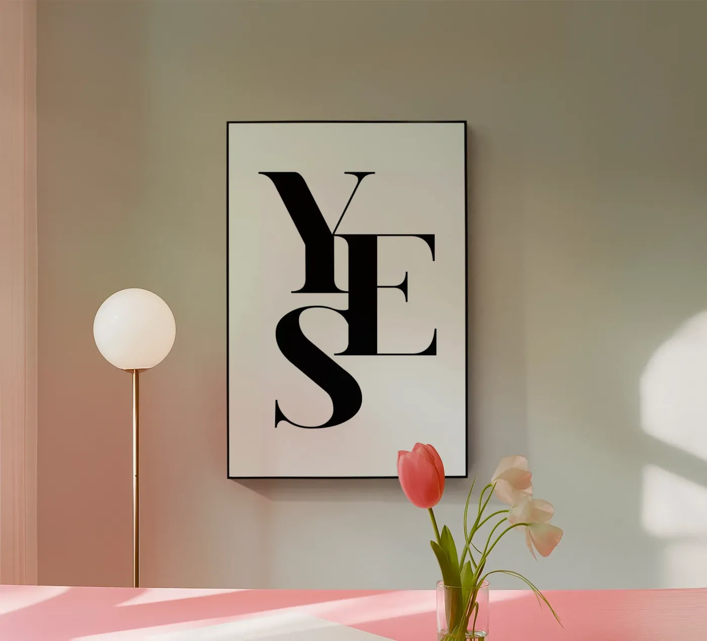 Yes 2 Acryl-Glas von Froilein Juno