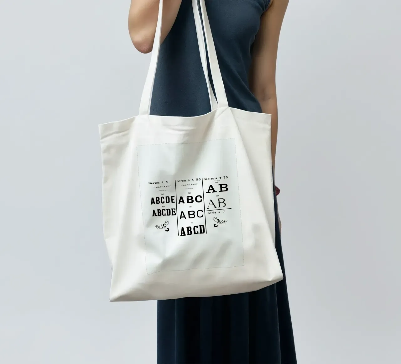 ABCD tote bag by Mr Cup