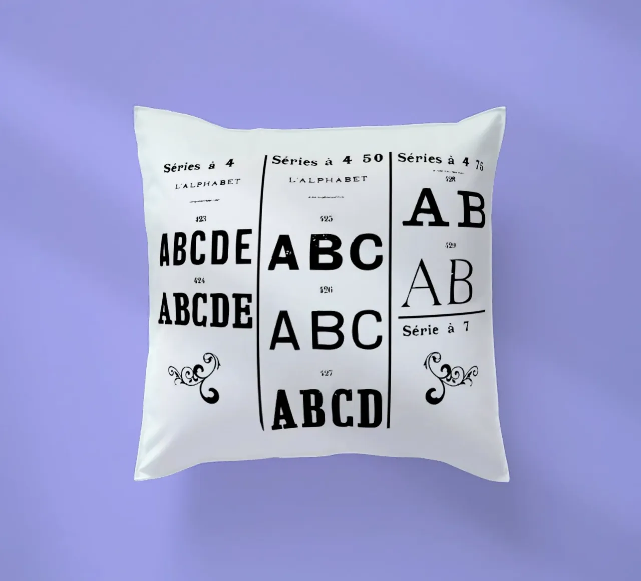ABCD cuscino da Mr Cup