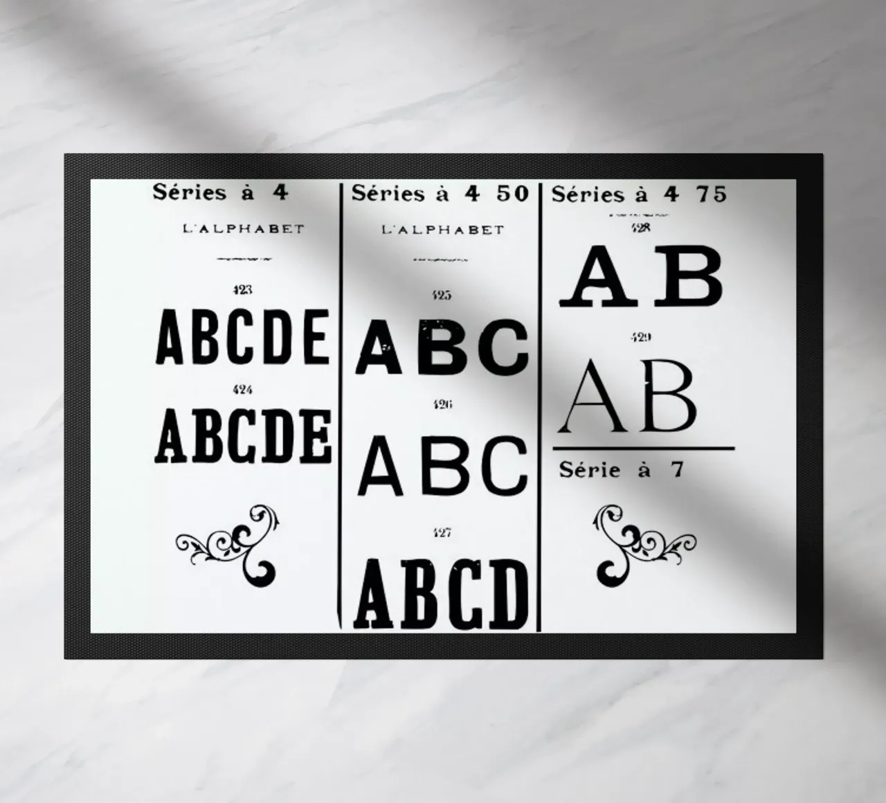 ABCD deurmat van Mr Cup