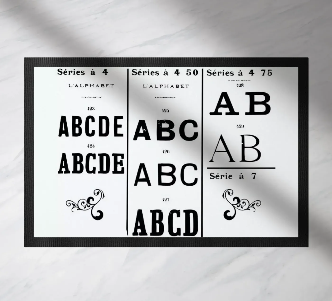 ABCD deurmat van Mr Cup