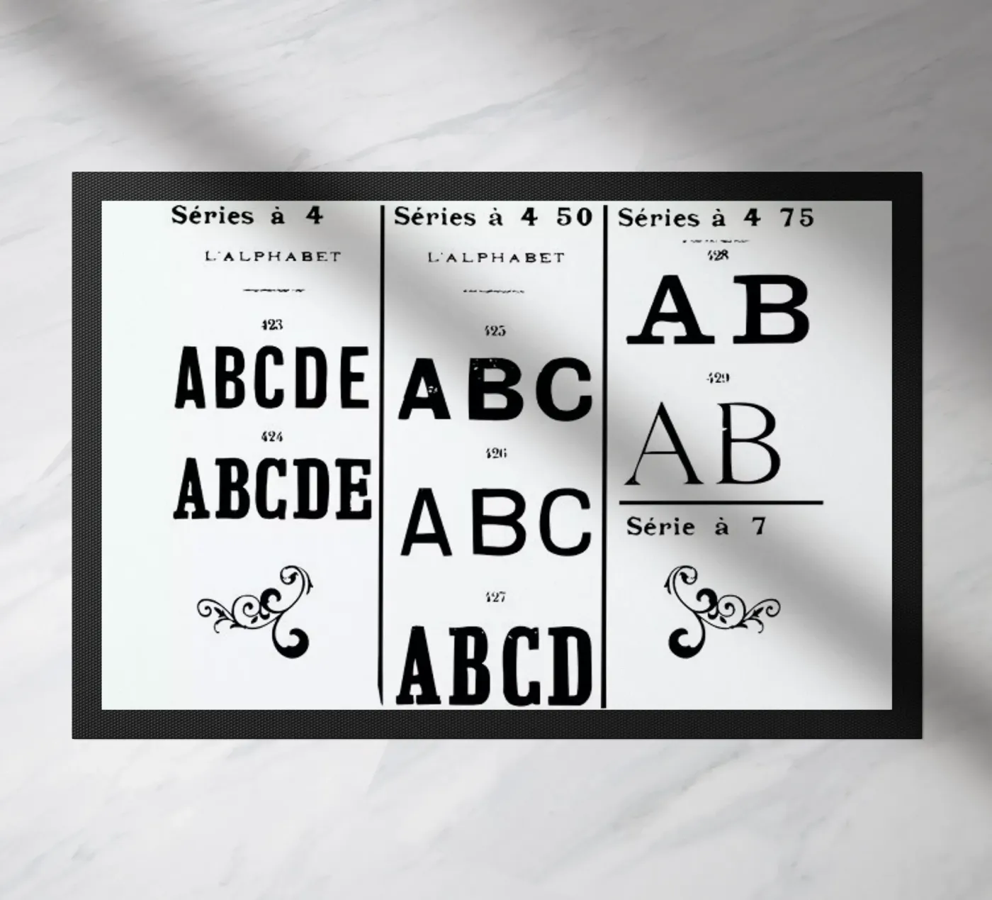 ABCD deurmat van Mr Cup