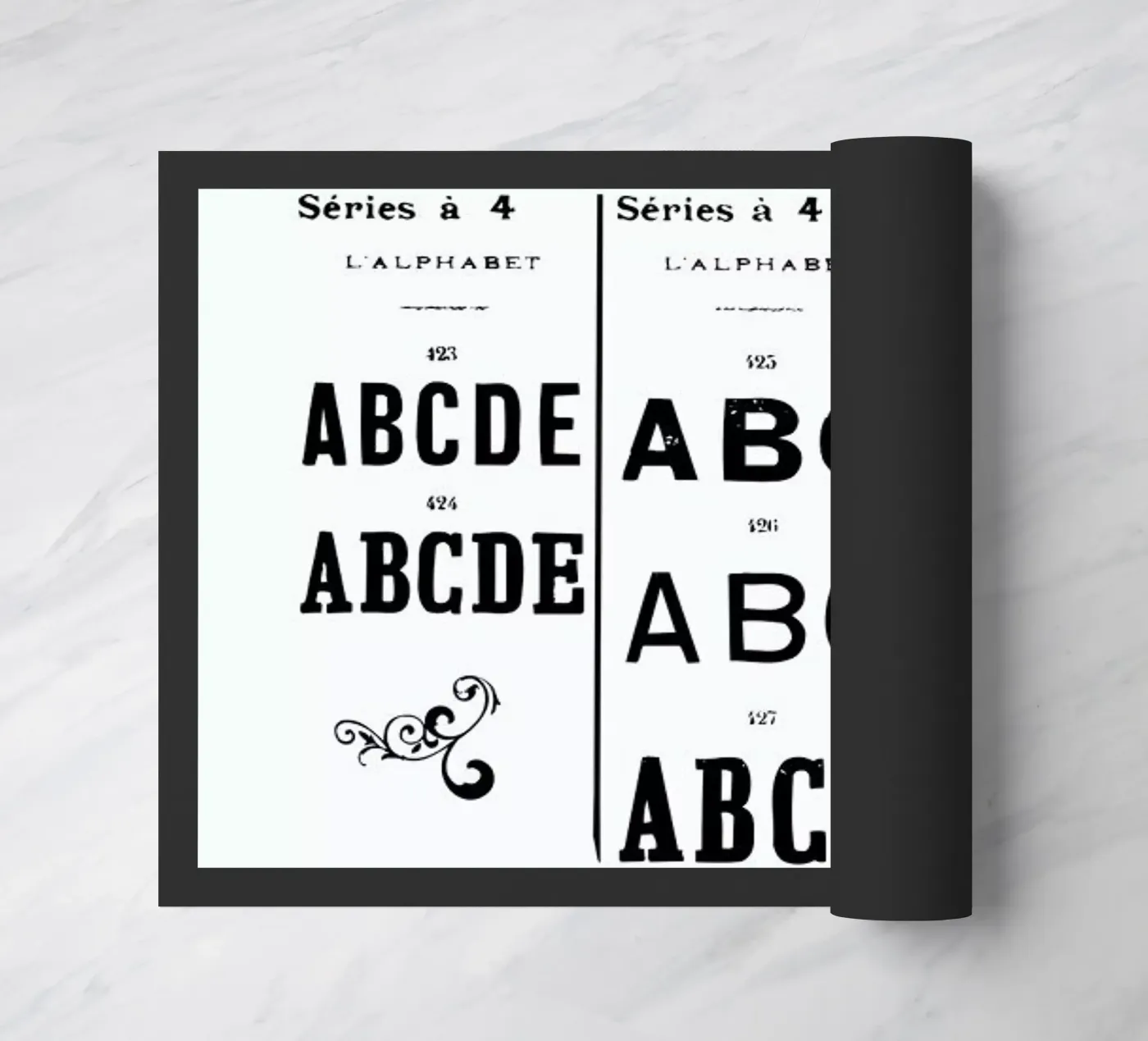 ABCD deurmat van Mr Cup