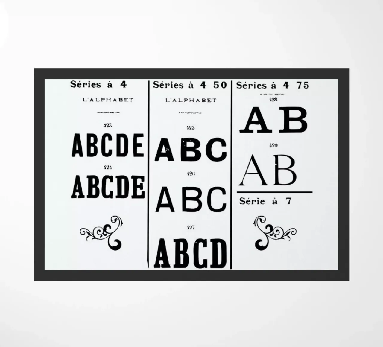 ABCD deurmat van Mr Cup