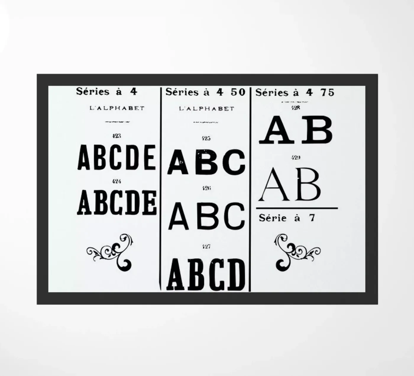 ABCD deurmat van Mr Cup