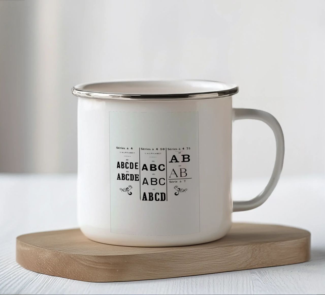 ABCD tazza in smalto da Mr Cup
