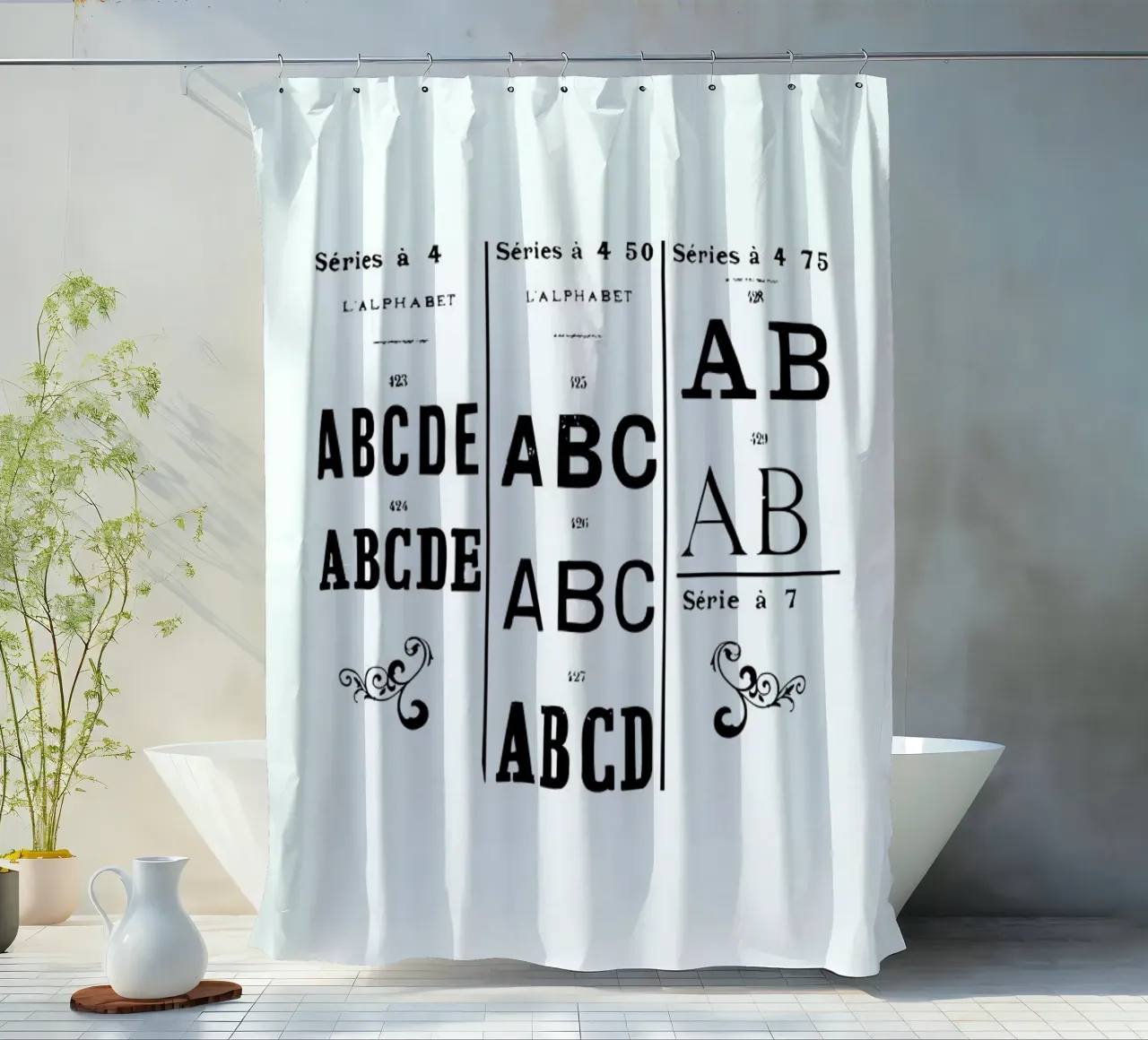 ABCD Duschvorhang von Mr Cup