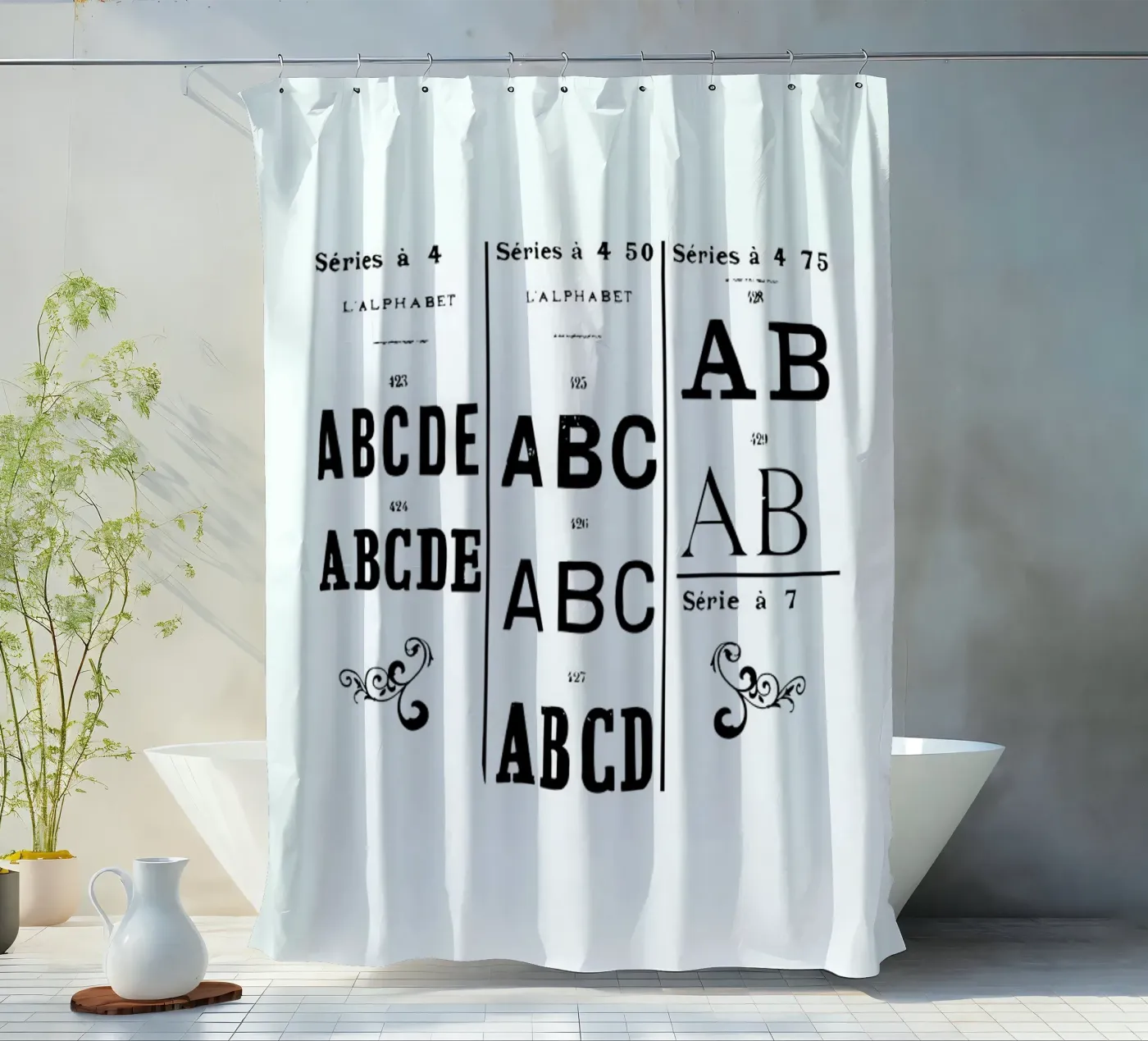 ABCD Duschvorhang von Mr Cup