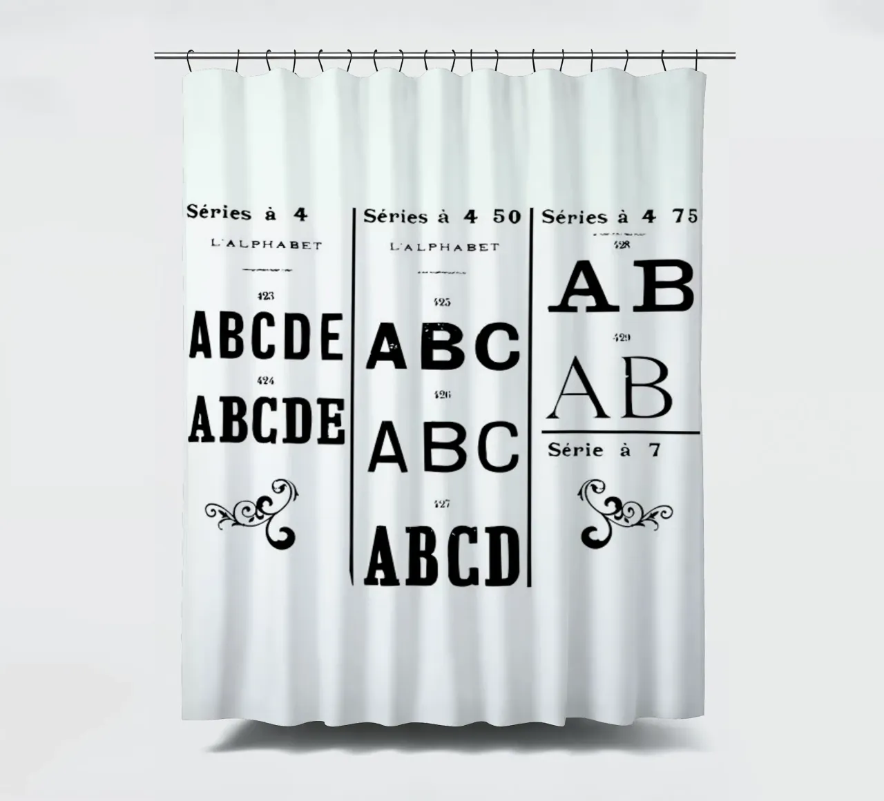 ABCD Duschvorhang von Mr Cup