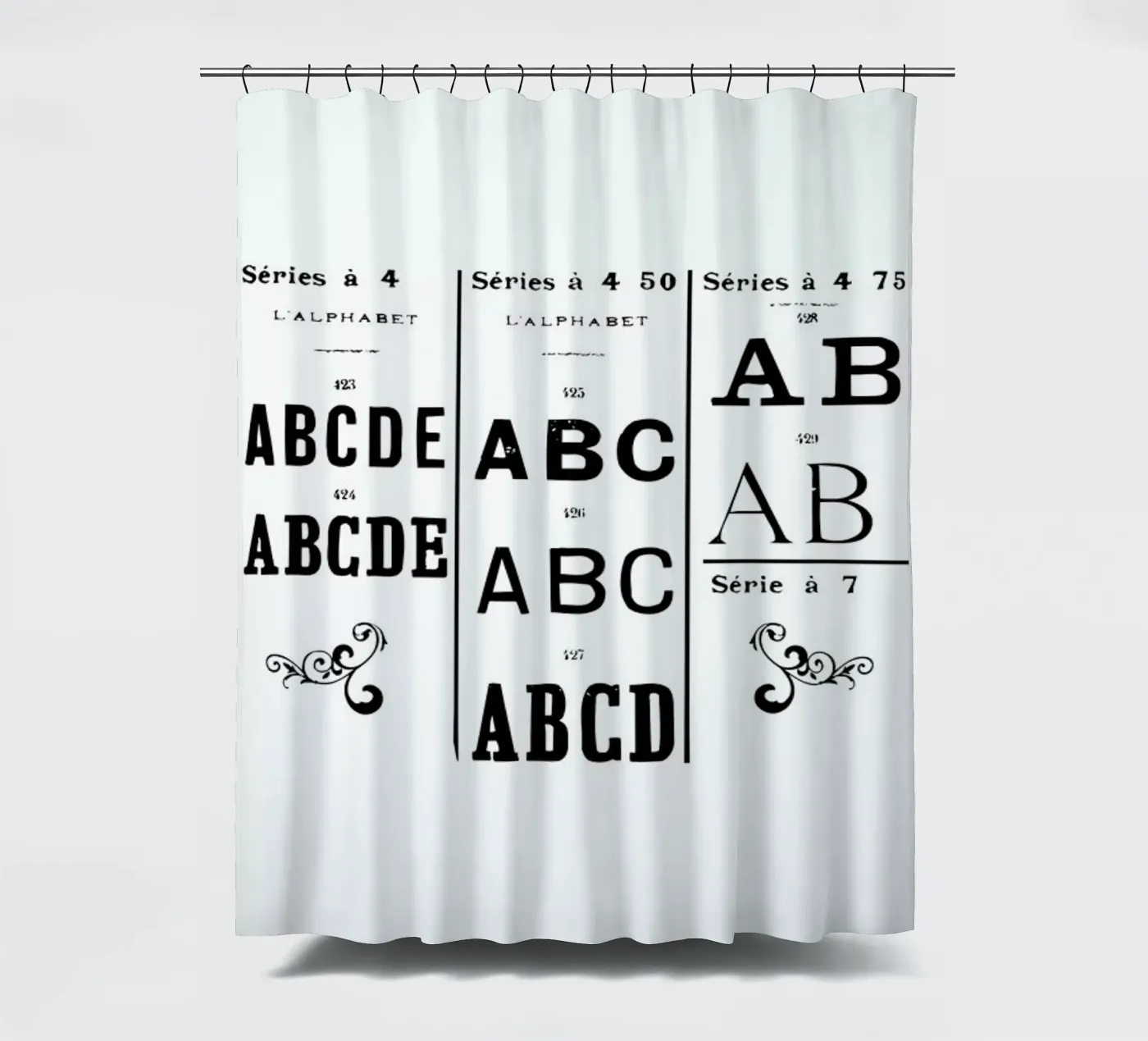 ABCD Duschvorhang von Mr Cup