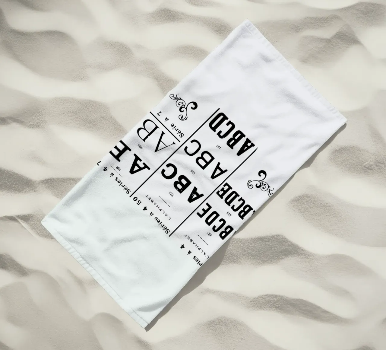 ABCD strandhanddoek van Mr Cup