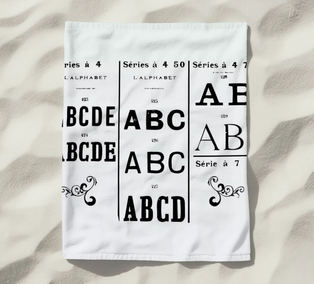 ABCD strandhanddoek van Mr Cup