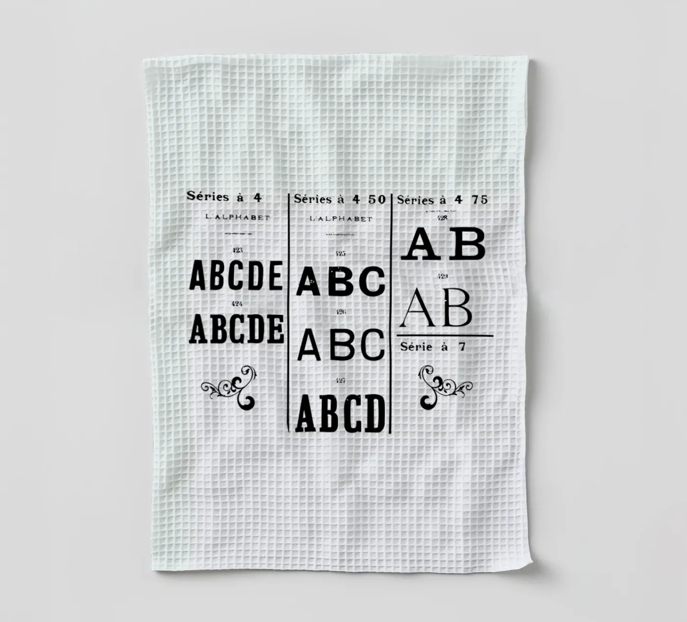 ABCD theedoek van Mr Cup