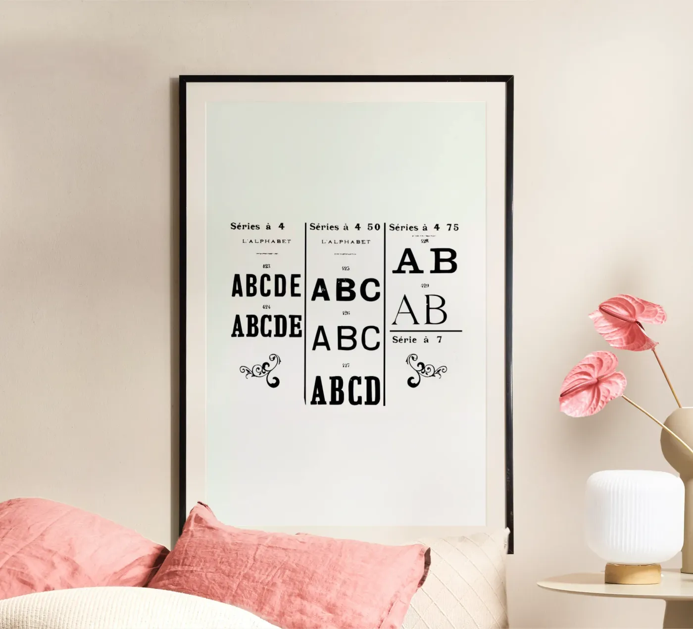 ABCD poster van Mr Cup