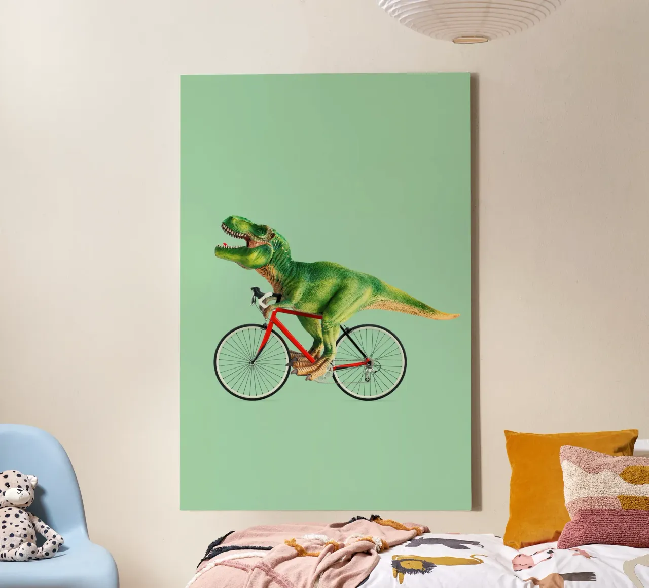 Dino Bike tela con Cornice a cassetta da Jonas Loose