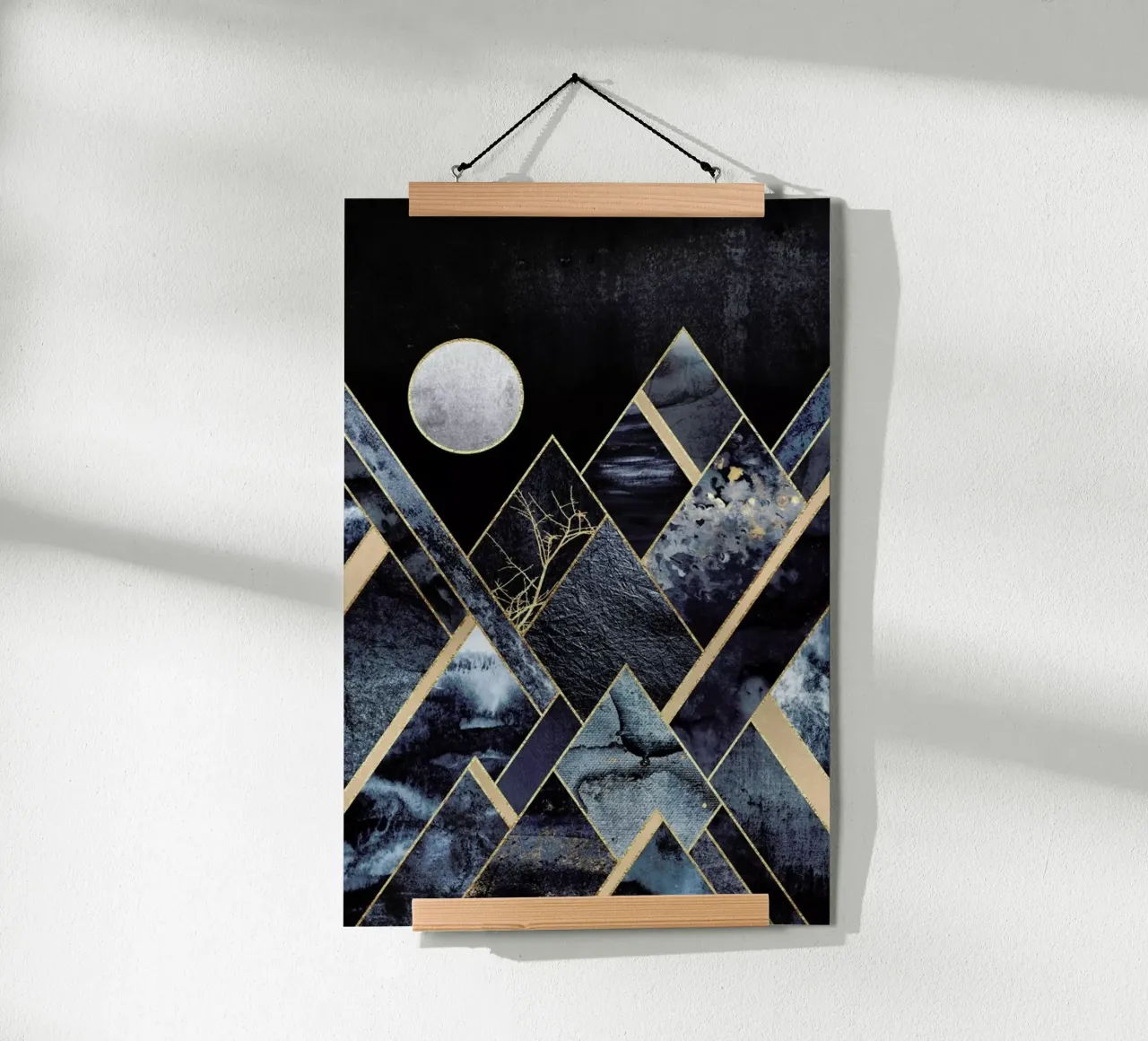 Stormy Mountains poster con telaio in plastica da Elisabeth Fredriksson