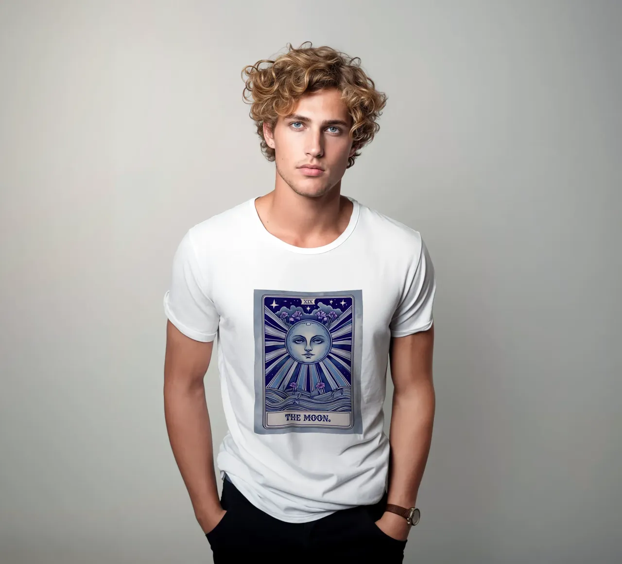De Maan Vintage t-shirt van RETRO VINTAGE EDITION