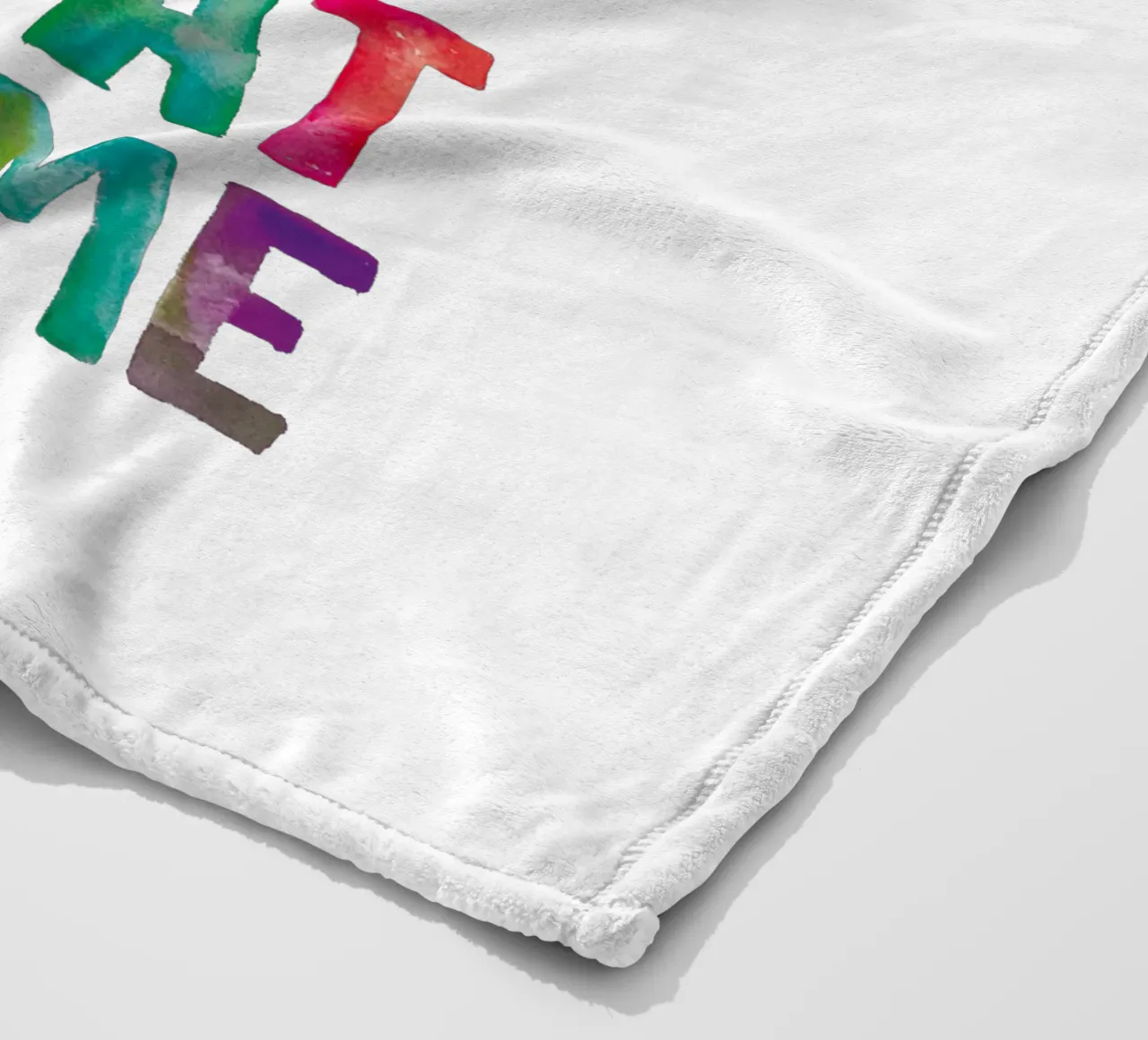 Smile Shine and Take it One Day at a Time Typography Print fleece blanket by THE MOTIVATED TYPE