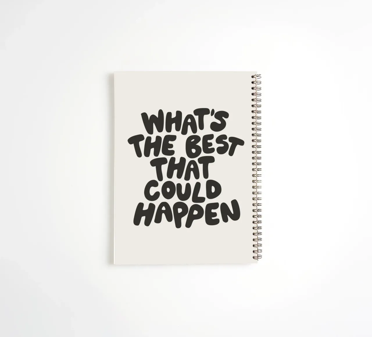 Was ist das Beste, was passieren kann Typografie in Monochrom Ringbuch von THE MOTIVATED TYPE