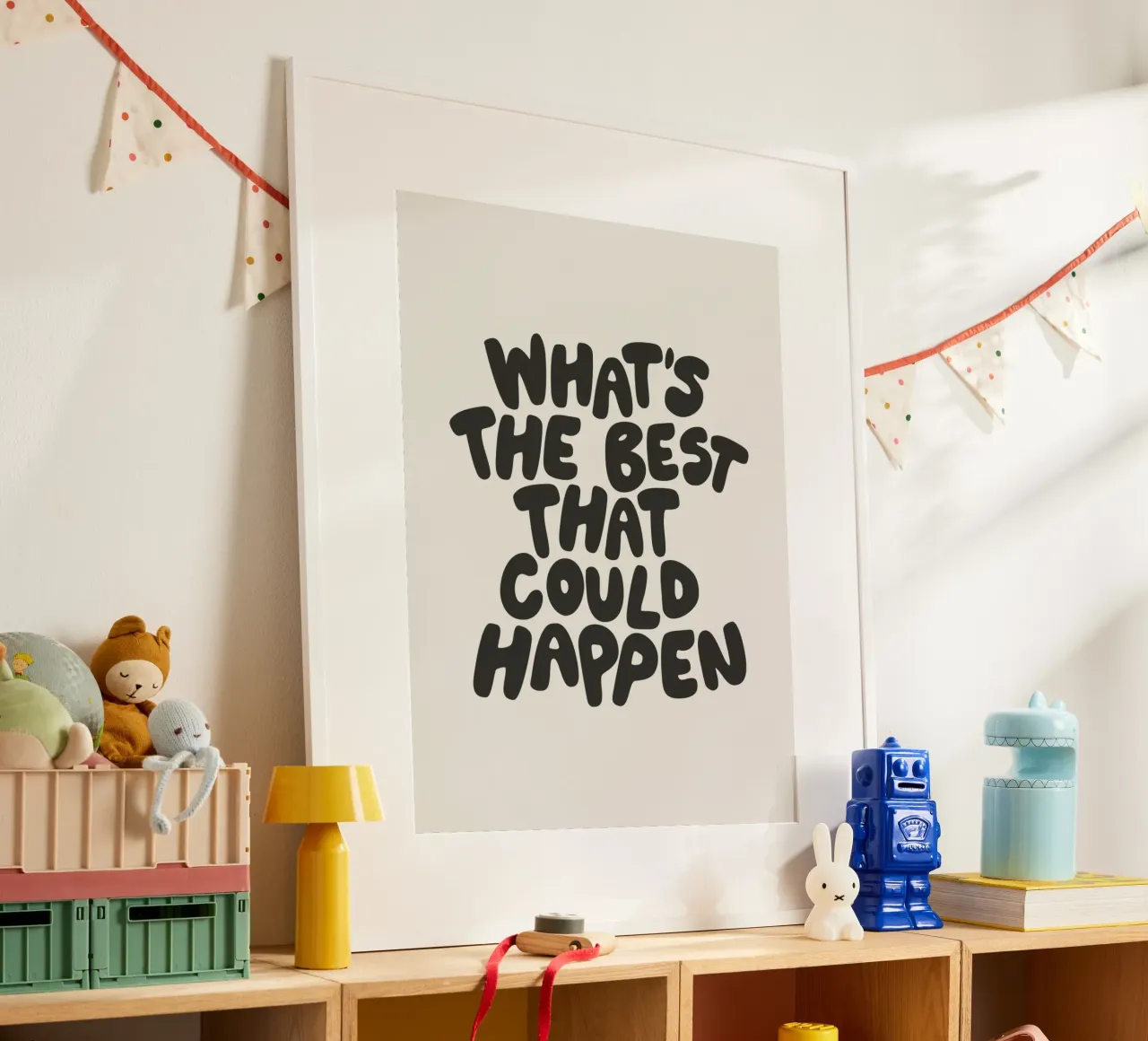 Whats The Best That Could Happen Typography in Monochrome hahnemühle by THE MOTIVATED TYPE