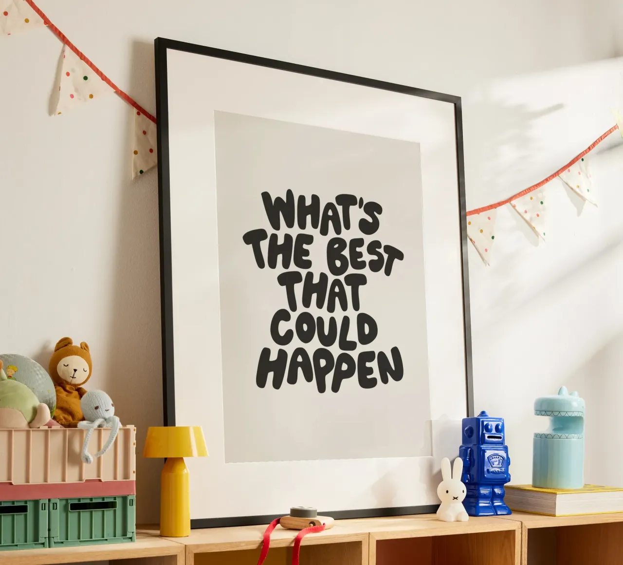 Whats The Best That Could Happen Typography in Monochrome hahnemühle by THE MOTIVATED TYPE