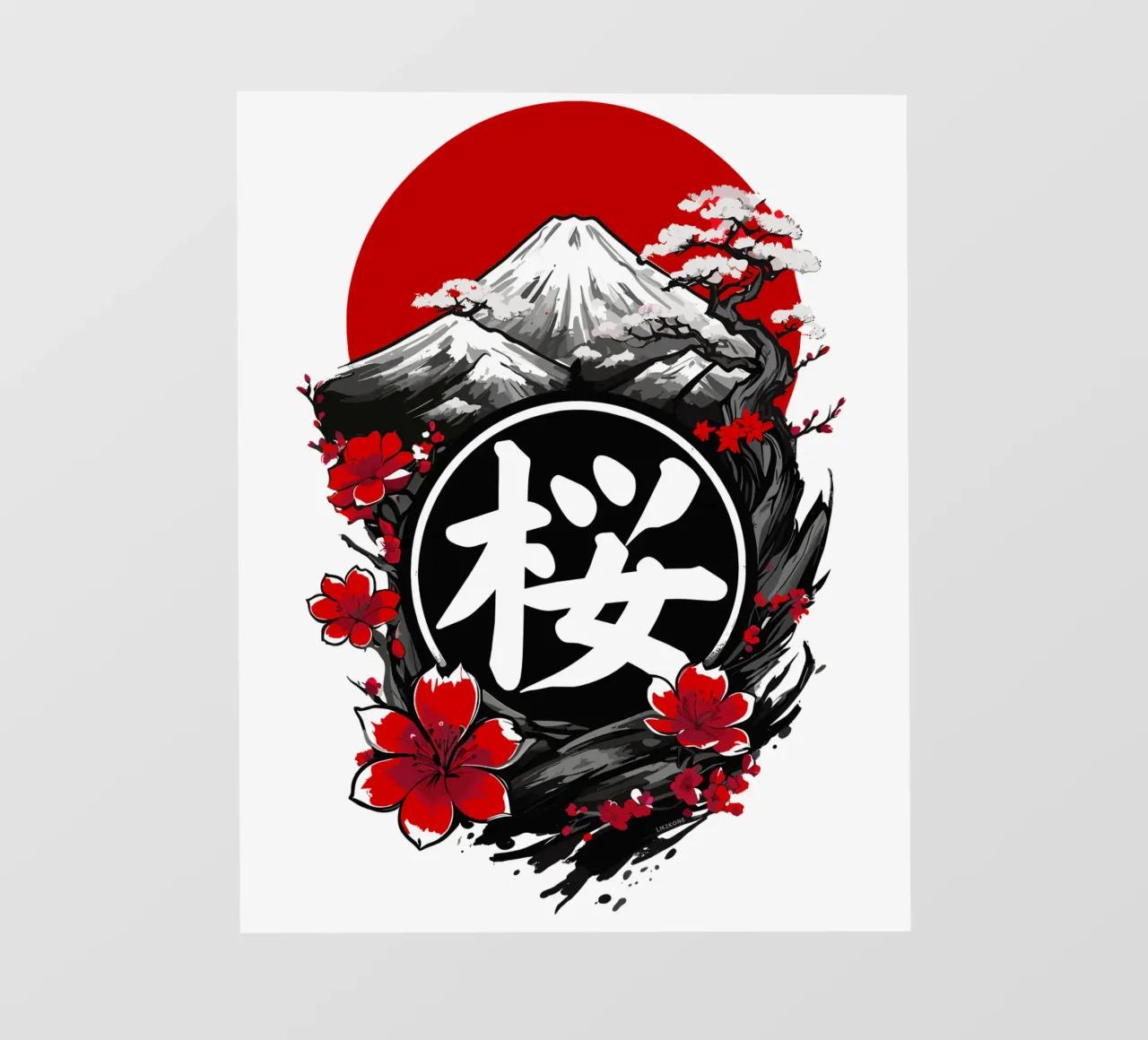 Fiori di ciliegio del Monte Fuji telo in pvc da LM2KONE