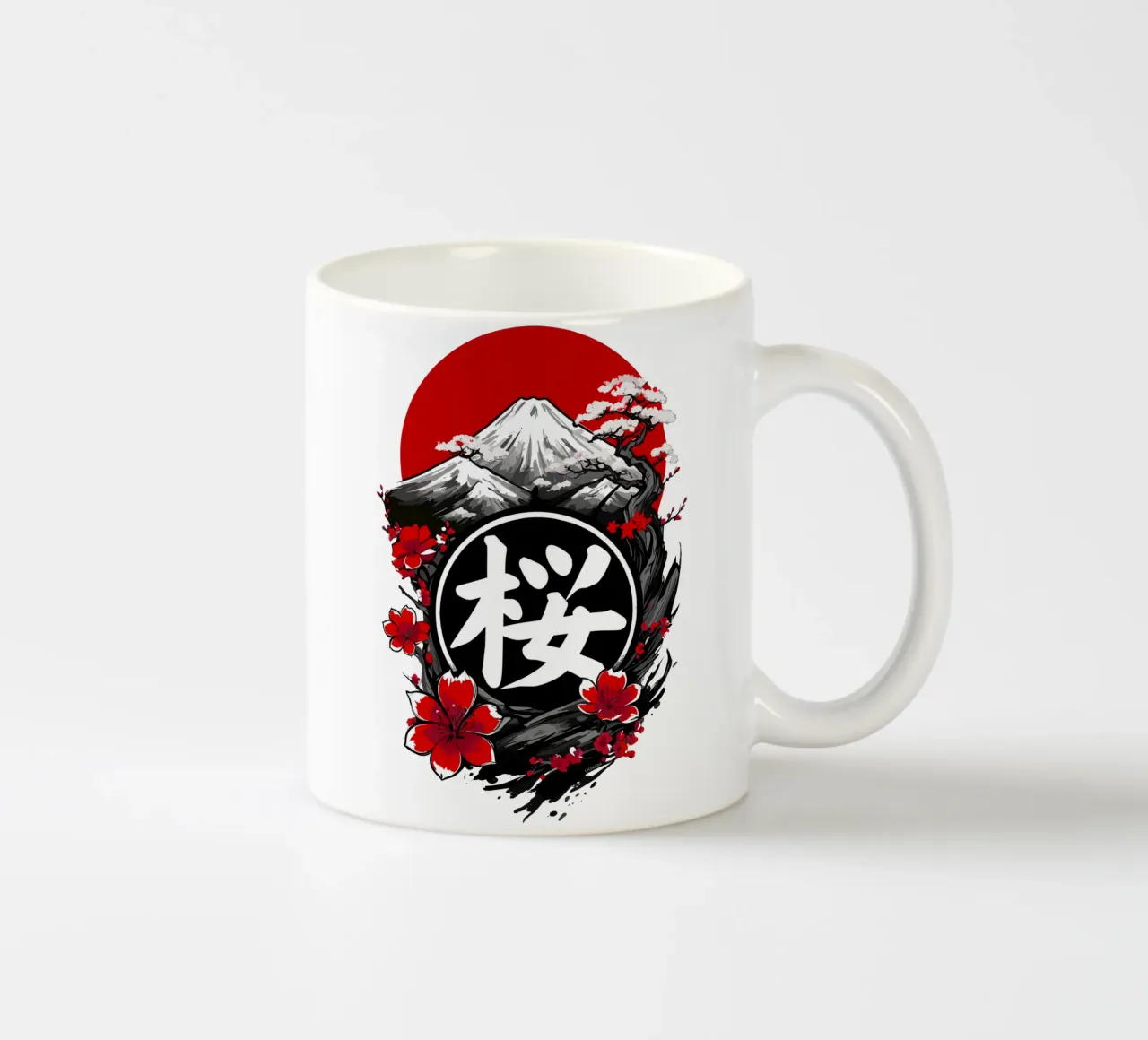 Fiori di ciliegio del Monte Fuji tazza in ceramica da LM2KONE
