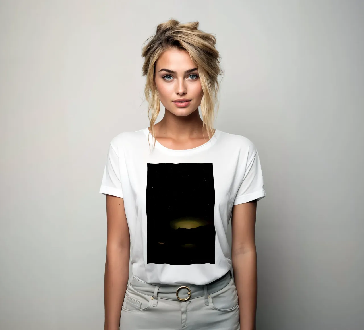 Look at the Stars 1 women's fitted t-shirt by Nur Mut