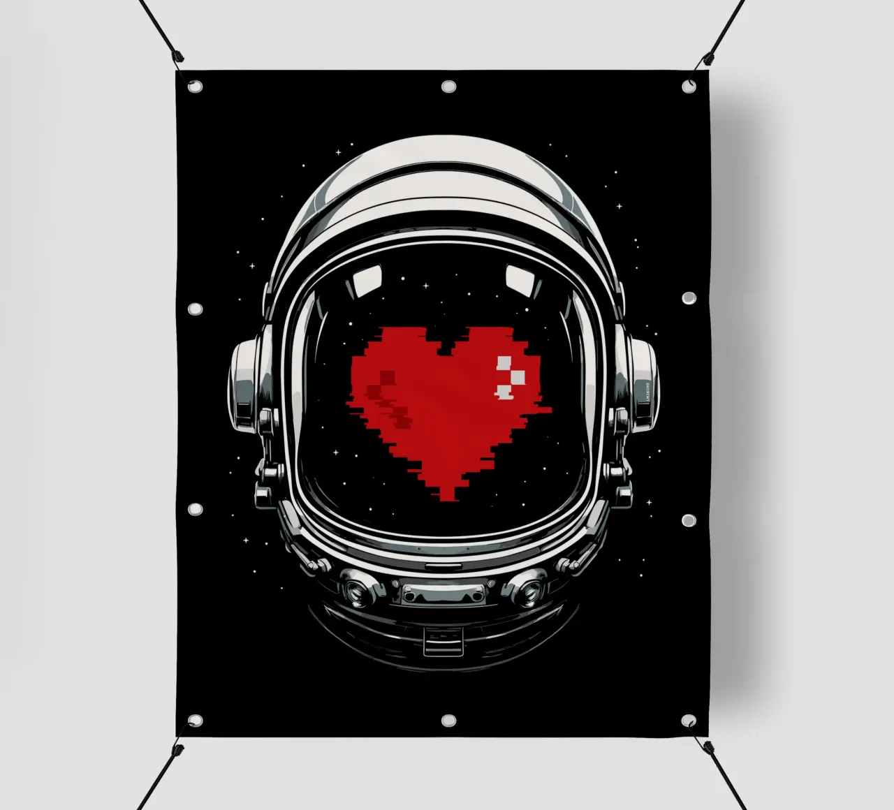 L'amore degli astronauti per lo spazio telo in pvc da LM2KONE
