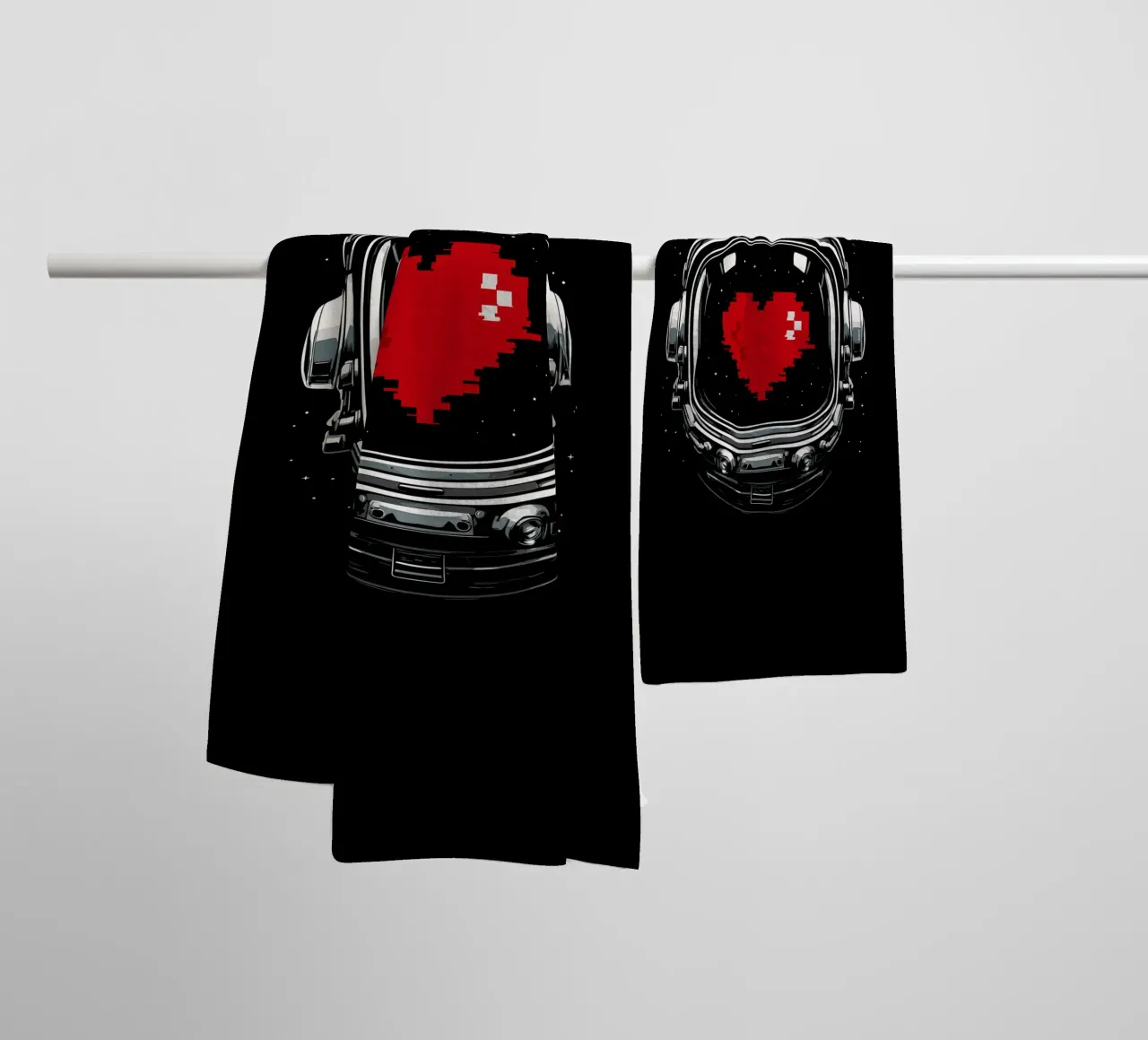 L'amore degli astronauti per lo spazio asciugamano da bagno da LM2KONE