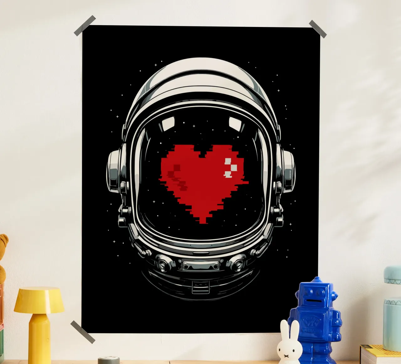 L'amore degli astronauti per lo spazio carta hahnemühle da LM2KONE