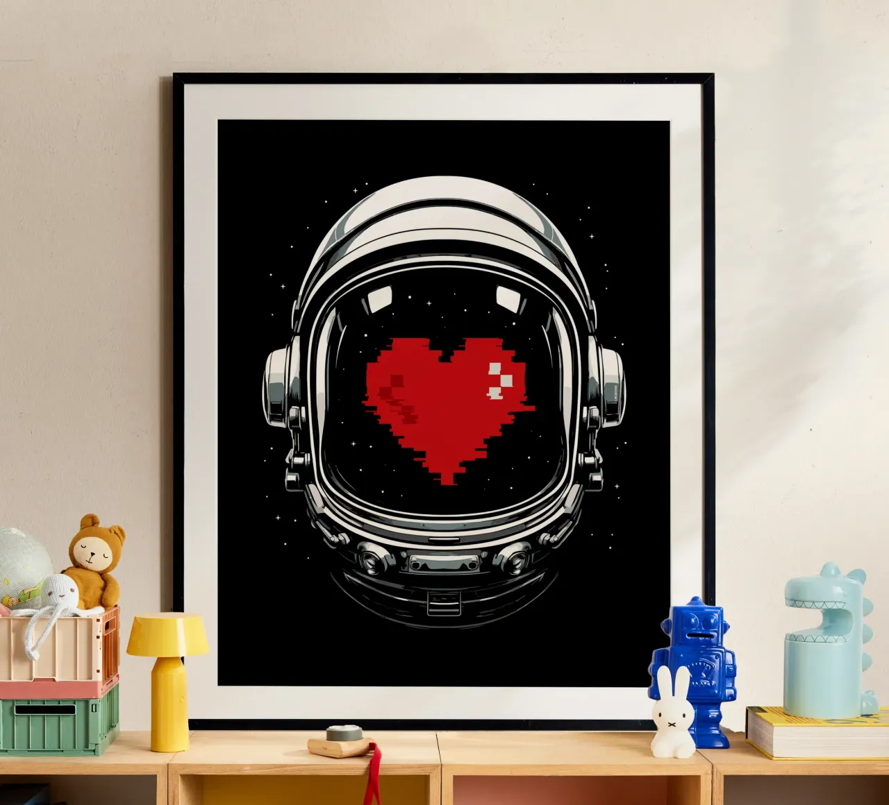 L'amore degli astronauti per lo spazio carta hahnemühle da LM2KONE