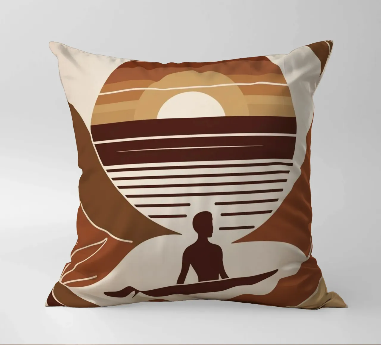 Sommer, Surf & Sonnenschein cuscino da Artsy Vibes