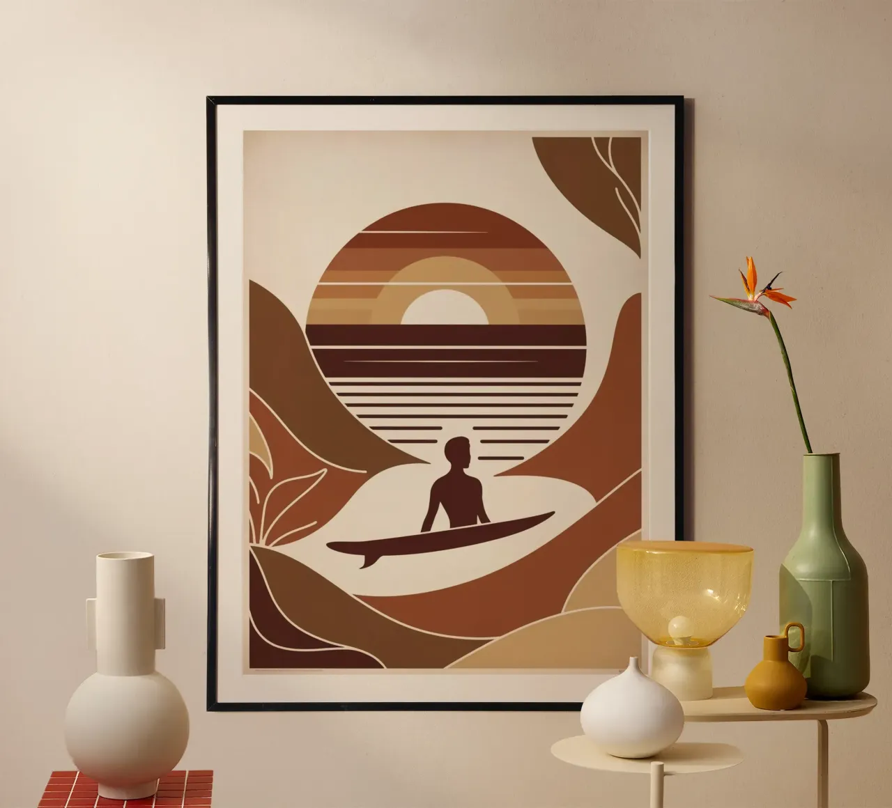 Sommer, Surf & Sonnenschein poster by Artsy Vibes