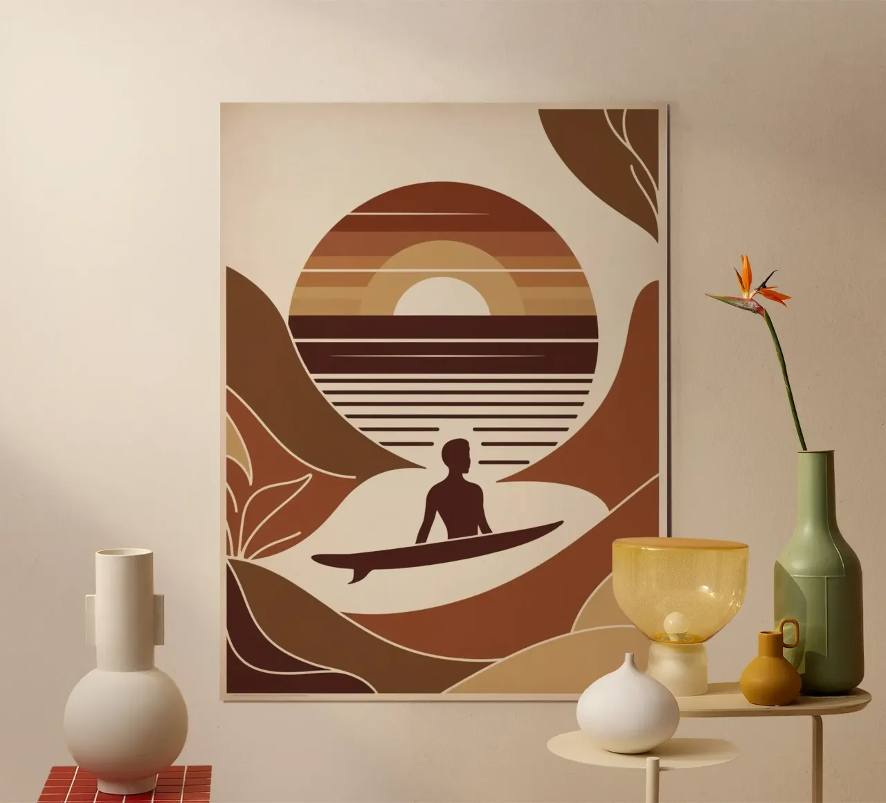 Sommer, Surf & Sonnenschein poster by Artsy Vibes