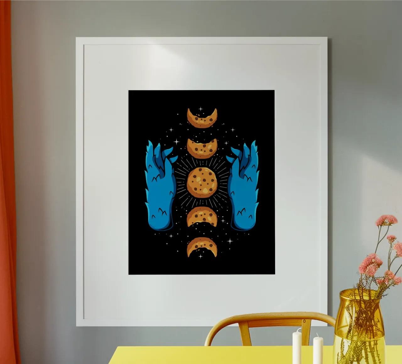 Fasi lunari dei biscotti poster da LM2KONE