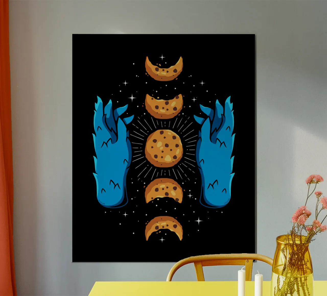 Fasi lunari dei biscotti poster da LM2KONE