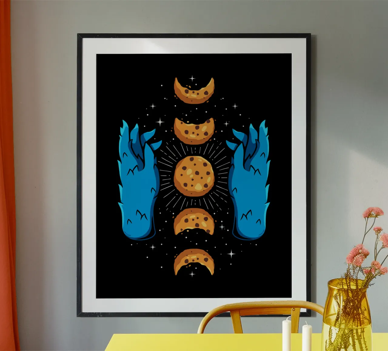 Fasi lunari dei biscotti poster da LM2KONE