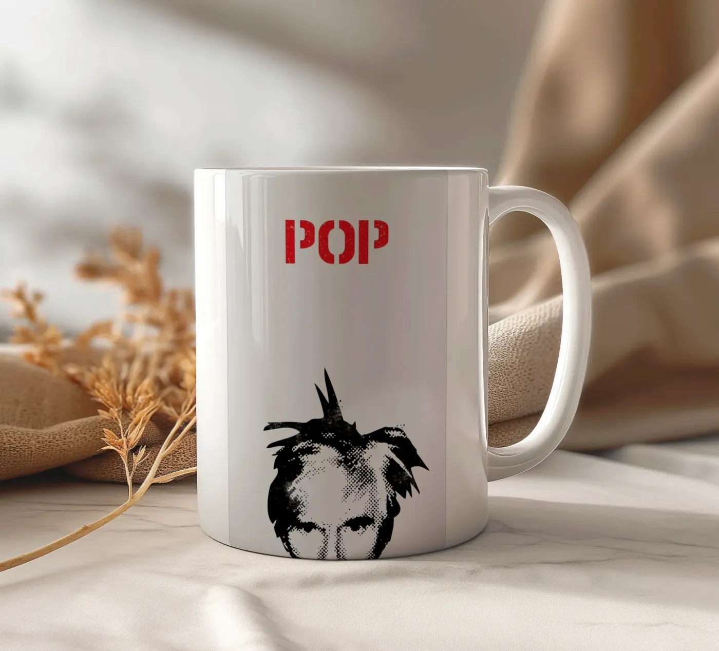 Andy Warhol ceramic mug by 121 Creatives
