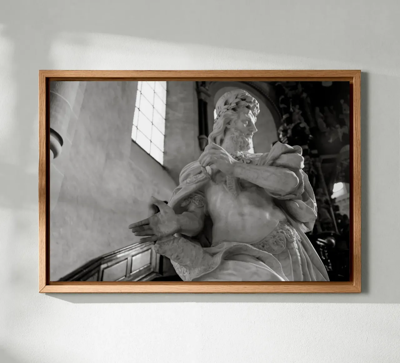 Statura in bianco e nero alluminio dibond da Saskia Kamenz