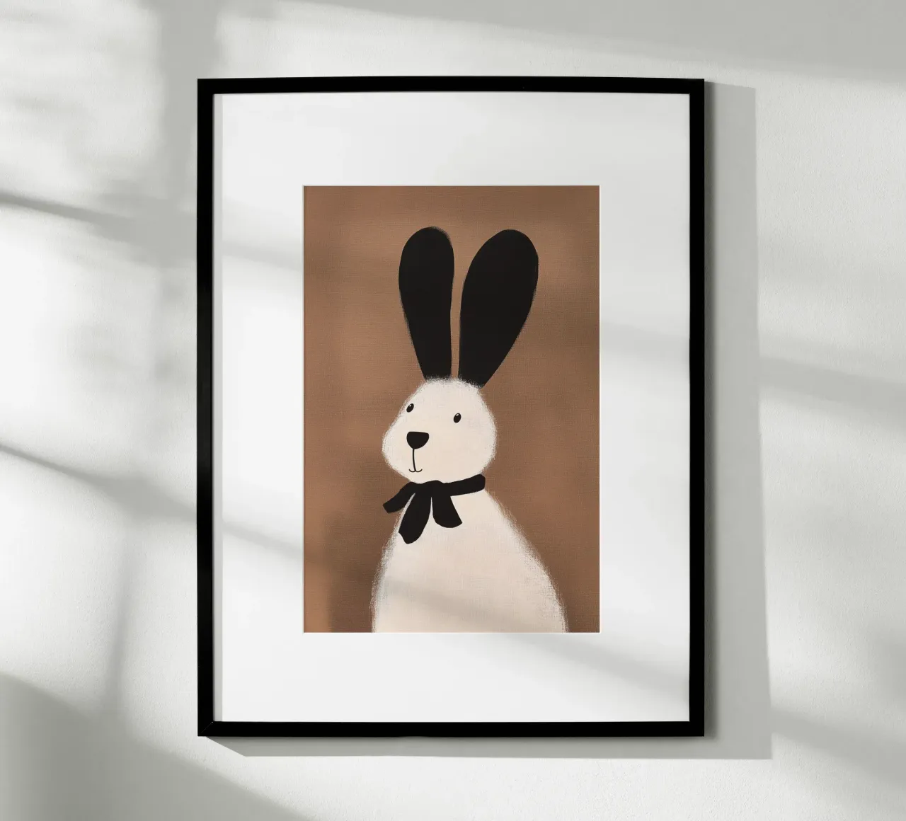 Soffici coniglietti Amore animale poster con telaio in legno da Carinaprint