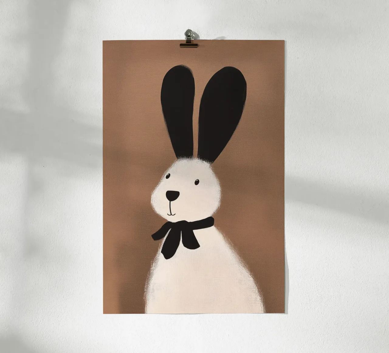 Soffici coniglietti Amore animale poster con telaio in legno da Carinaprint