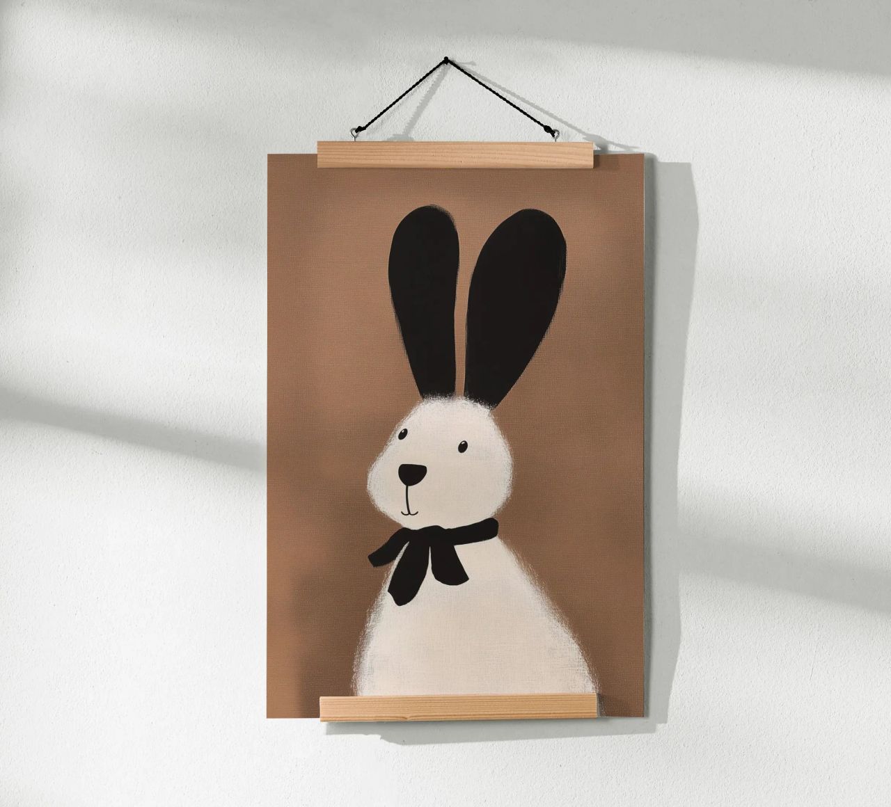 Fluffy bunnies Animal love poster by Carinaprint
